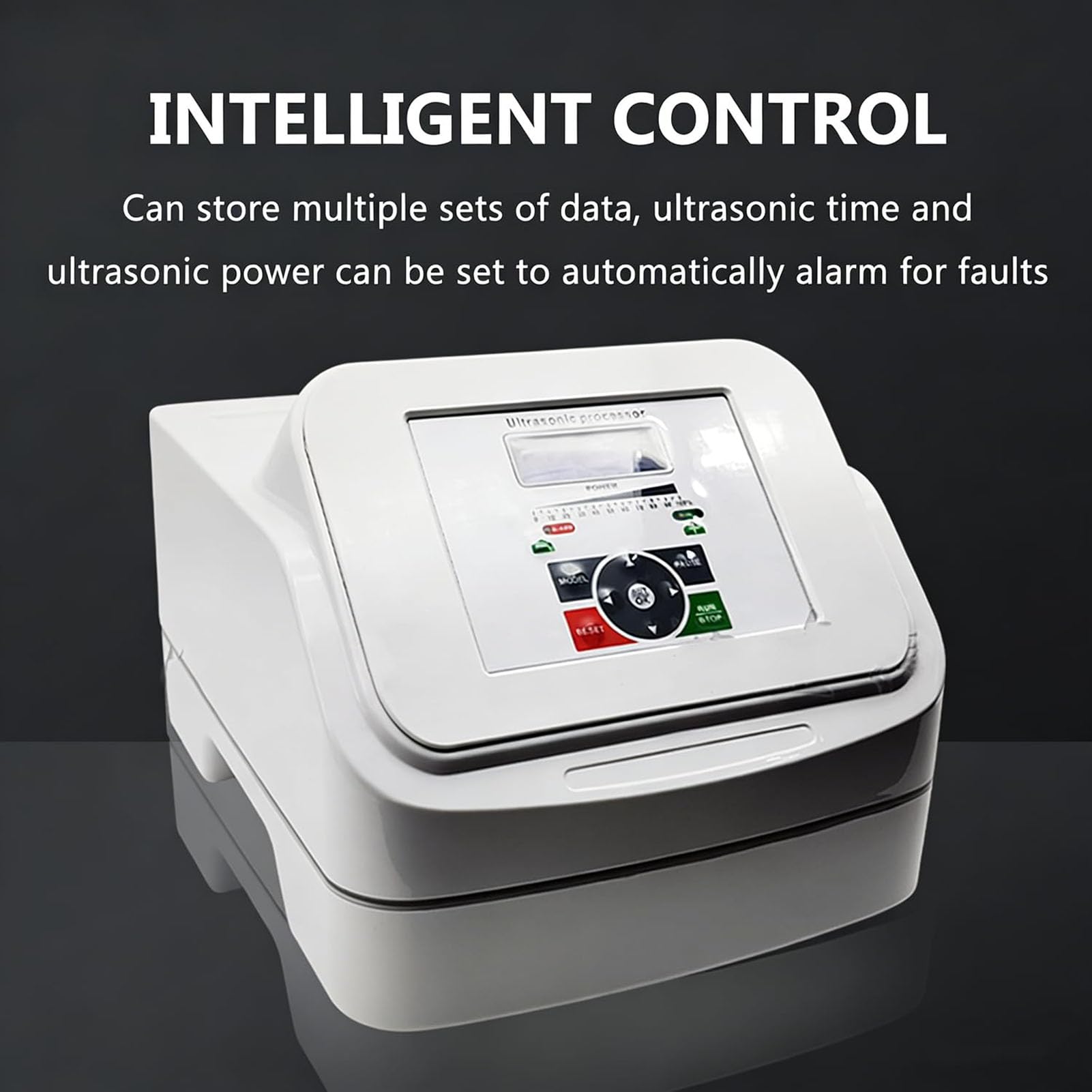 Mezclador ultrasónico de sonicador homogeneizador – Disruptor de células de laboratorio con sondas de titanio, control digital para lisis celular y emulsificación
