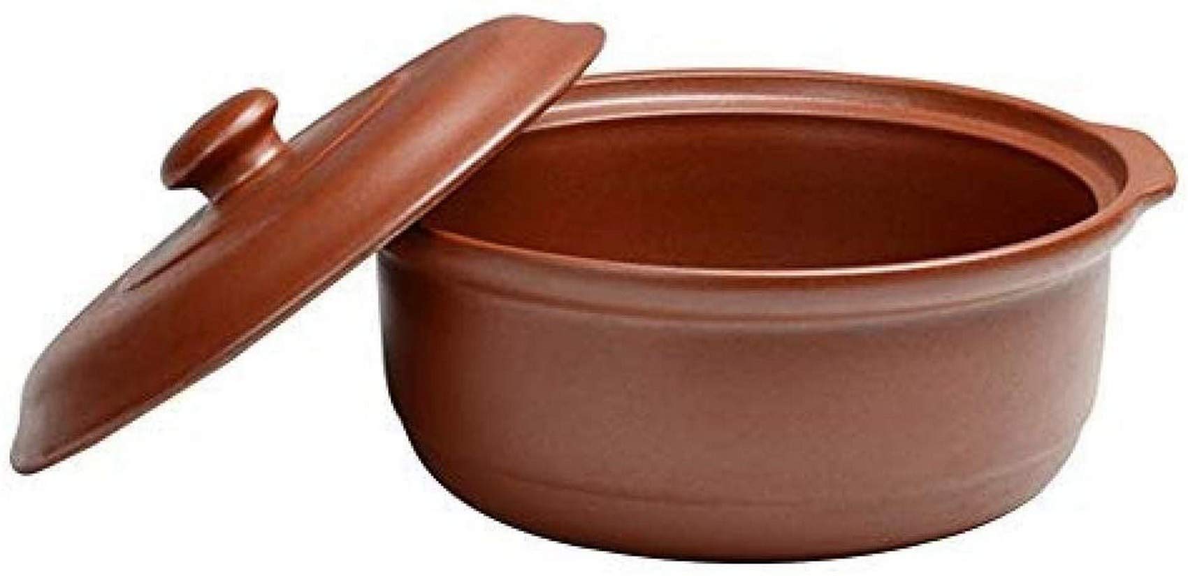 METTEOR Clay Casserole Pot Terracotta Stew Ceramic Cooking - High Temperature Resistance Upgraded Nutrition And Delicious Purple Sand-capacity 1.5l (Purple capacity 2.5L)