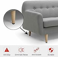 Vista 2 de Almohadillas antideslizantes para muebles, 30 protectores de goma autoadhesivos para muebles, sofá, mesa, silla, almohadillas de goma para patas