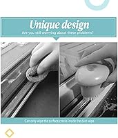 Vista 6 de Cepillo mágico de limpieza de ventanas Mohouseware, 3 piezas, limpia rápidamente todas las esquinas y huecos