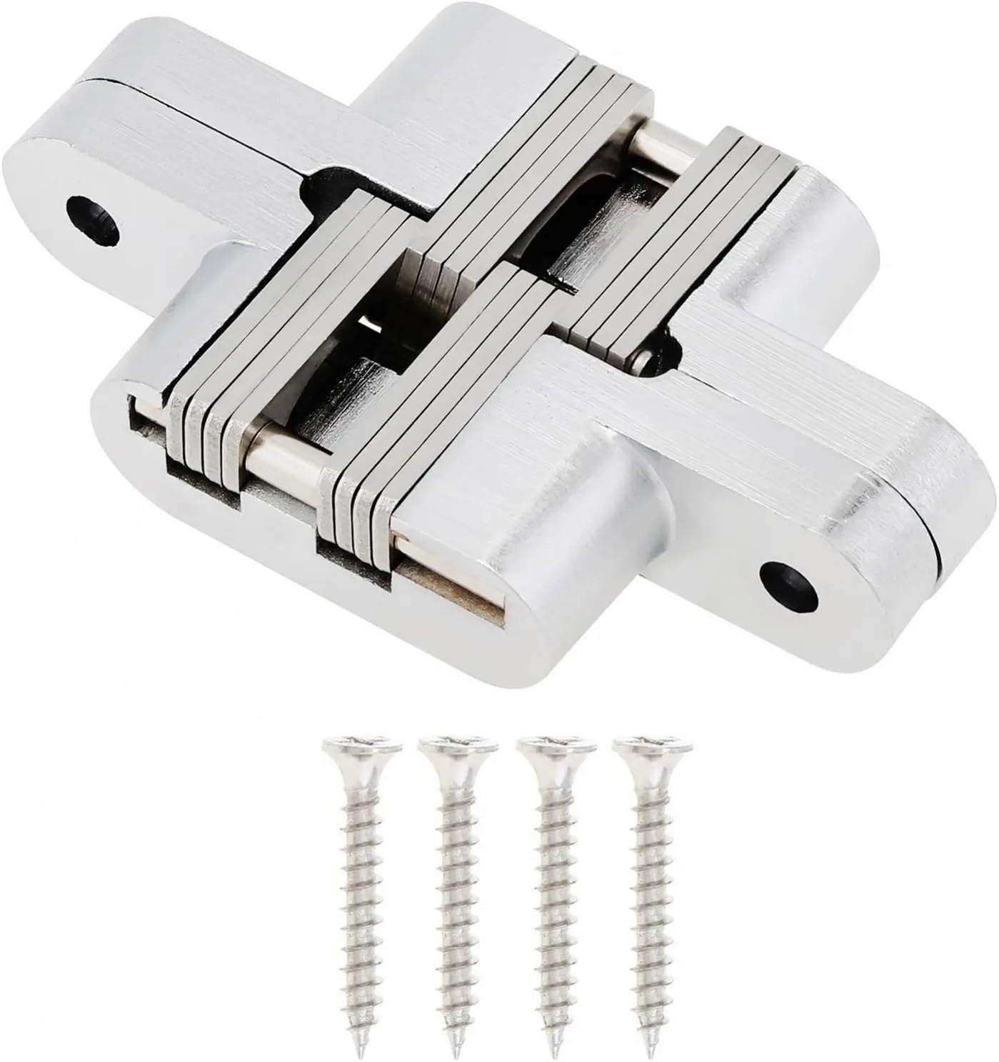 180 Degree Zinc Alloy Concealed Hinge wear- for Folding Doors with Screws with Installation Instructions