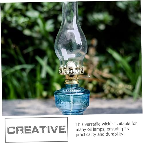 Miniatura 8 de COHEALI 2 juegos de mecha accesorios lámpara de aceite mecha retro lámpara de aceite quemador Pooja Thali vidrio quemador de aceite lámpara remates