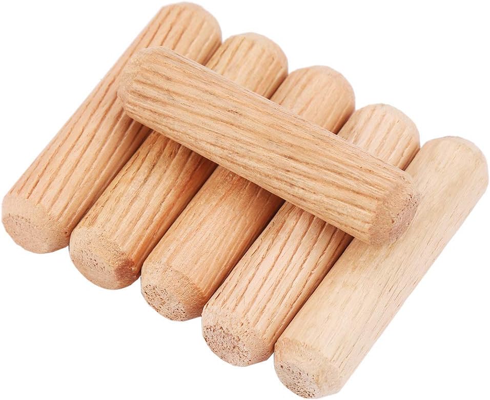 Marhynchus Wooden Pins, Wooden Dowel Pins Custom Grained for Furniture M10 X 40 Mm, Dowel
