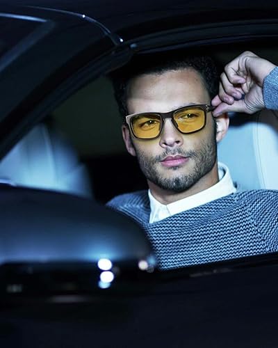 Miniatura 2 de Lentes de conducción nocturna para hombres y mujeres, gafas de sol cuadradas clásicas, antirreflejos, polarizadas, HD, visión nocturna