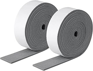 2 Rolls Window Seal Strip - 2M Window Condensation Absorber Anti Condensation Remover, Window Condensation Prevention Absorbent Strip, Clear and Waterproof Weather Stripping Tape(2pcs)