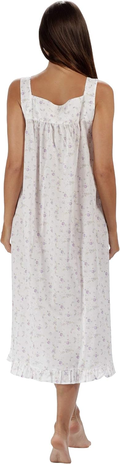The 1 for U Night Gown for Women - Night Dress for Women Sleepwear, Nancy 100% Cotton Gown