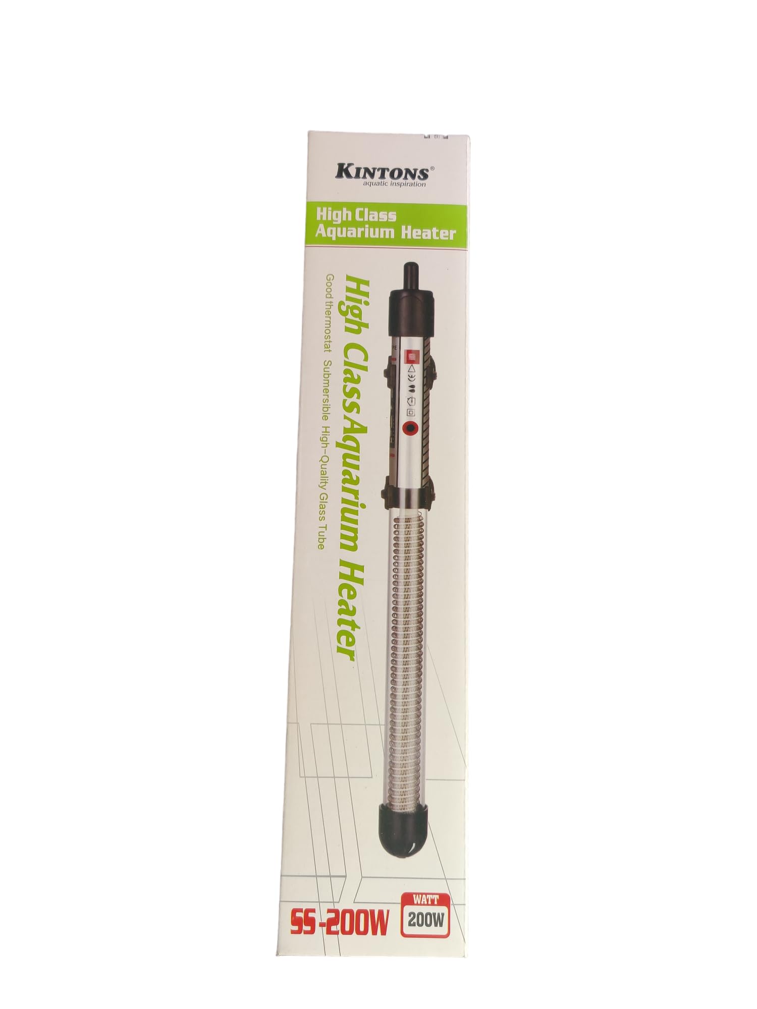 Kintons High Class Aquarium Heater Good Thermostate Submersible Aquarium Heater (SS-200W - 200W) (B0CWY78FD9) Amazon Price History, Amazon Price Tracker