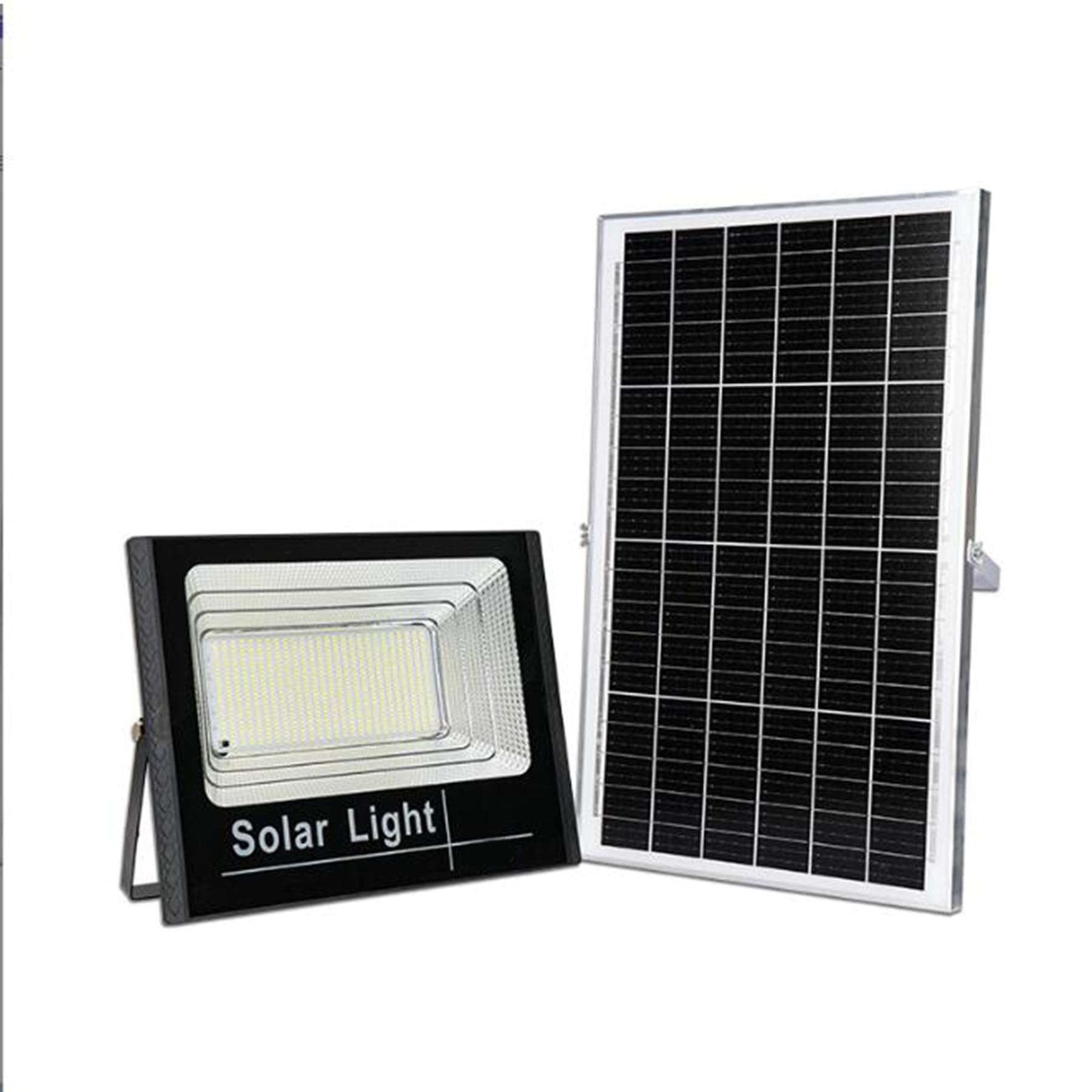 Projecteur solaire d'extérieur 200W IP67 étanche pour éclairage de garage et rue