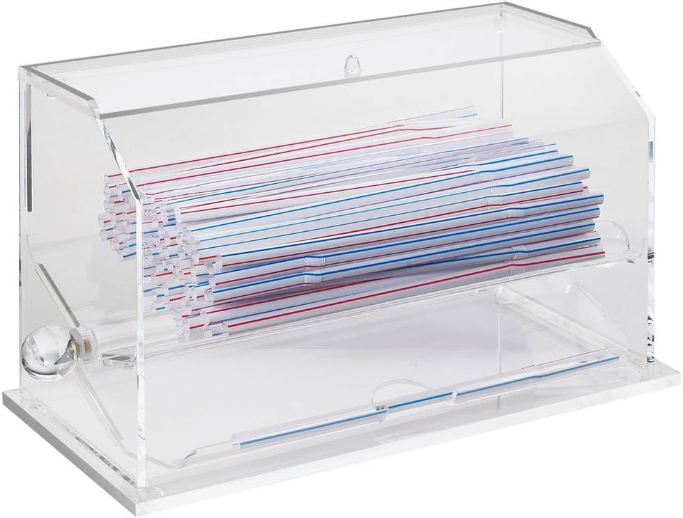 12.5W x 6D x 7H Econo Unwrapped Straw Dispenser Iced