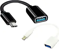 Cabo Adaptador USB Otg Fêmea Tipo C Macho para Pendrive Usb Celular Tablete Notebook