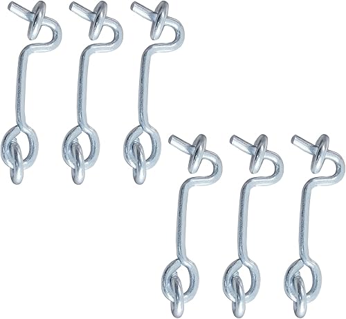 Miniatura 2 de Jiozermi 6 ganchos para cabina de 2 pulgadas con tornillos de montaje, para puerta de madera, ventana giratoria