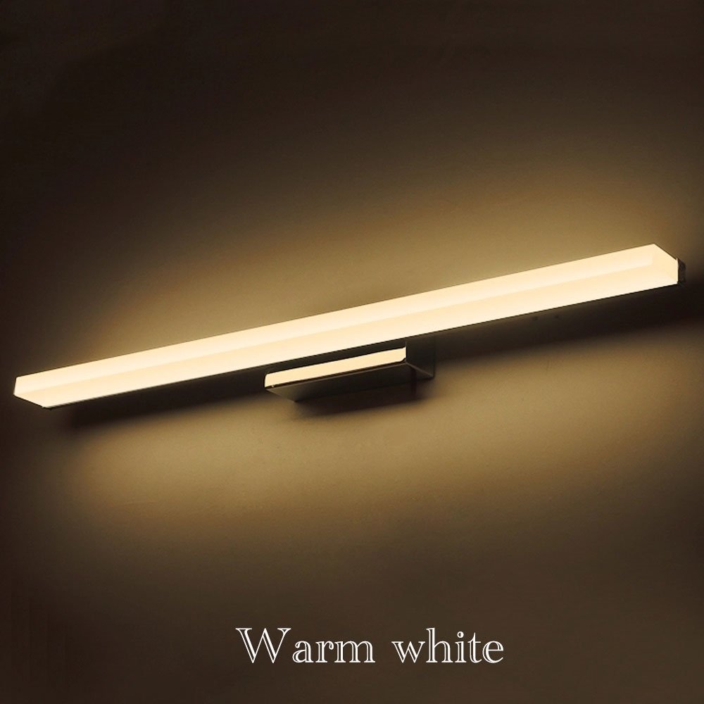 LED Badlampe Badleuchte Spiegellampe Spiegelleuchte Bad Leuchte Wandlampe Kaltweiß/Warmweiß Badezimmerlampe Badlampe Spiegel Wand Schminklicht 40~150cm (150CM warmes Licht)