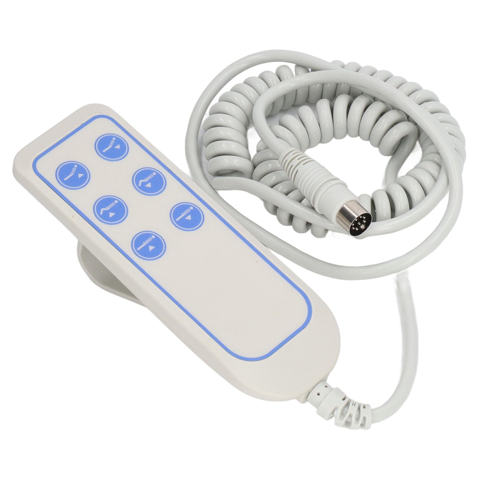 Telecomando Universale per Letti Elettrici e Sedie Reclinabili, 6 Pulsanti IP66, Presa 8 Pin, Antiscivolo, Resistente ai Liquidi, Compatibile con Tutti i Modelli