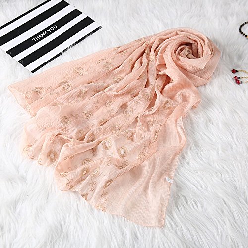 Écharpe brodée pour femme SJWJ un accessoire d'hiver élégant et créatif au style occidental