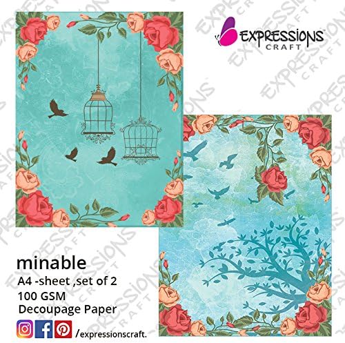 Expressions Craft-Decoupage Paper -Minable