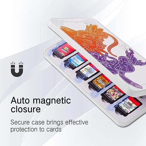 Vista 184 de PERFECTSIGHT 48 Switch Game Card Case for Nintendo Switch OLED Switch Lite, Cute 48 Game Holder Cartridge Case for Game Cards and SD Cards, Kawaii