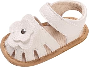 MASOCIO Sandals Baby Girl Shoes Summer Flat with Non-Slip Rubber Sole
