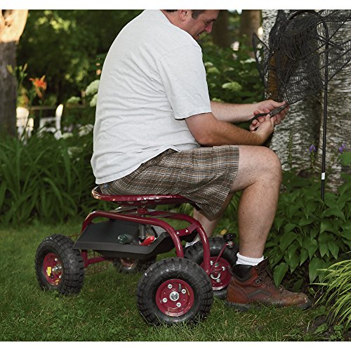 Ironton Rolling Garden Seat With Turnbar #TOP2