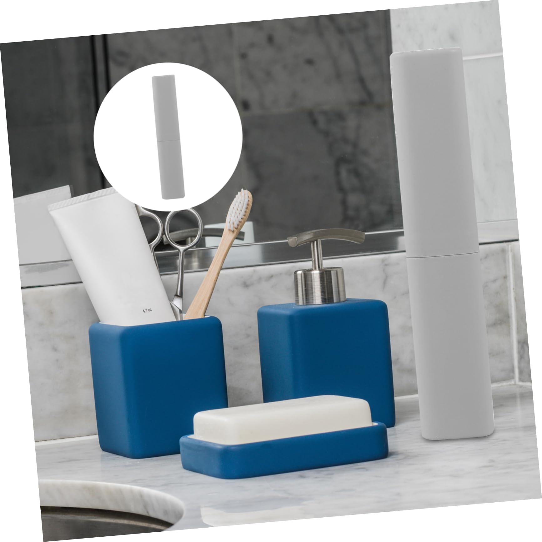 FRCOLOR 3 Set Porta Spazzolino Da Denti Per Viaggio Allaperto Traspirante Robusto Custodia Design Compatto Per Viaggio Daffari 2 Pezzi * 3