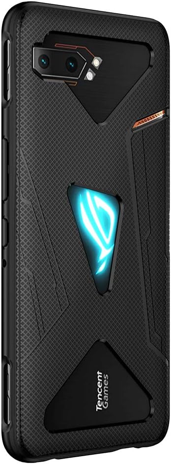 Case for Asus ROG Phone 2, TPU Flexible Material Ultra-thin Cover, Anti-Fingerprint Slim Fit Phone Case [Wear Resistant] [Slip-Resistant] - Black