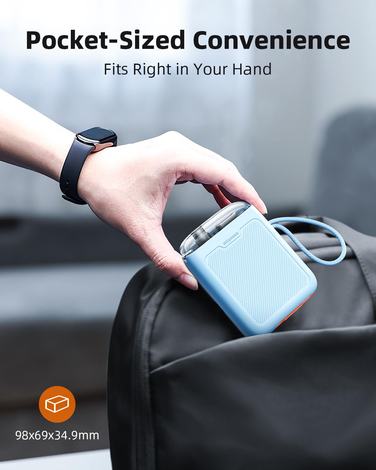 Powerbank Mini PowerGo 10000mAh 3x USB-C Fast Charging - Dettaglio