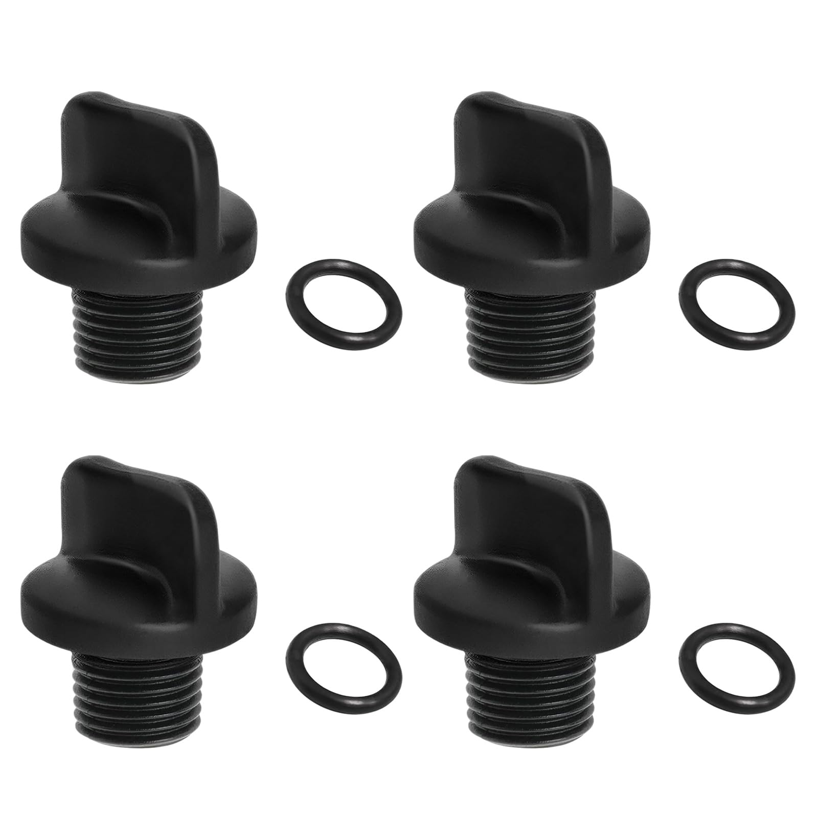 Universals Pool Pumps Drain Plugs Set 4pcs Seal O Rings Designs for Multiple Systems Compatibility Use Pumps Drain Plugs Replacement