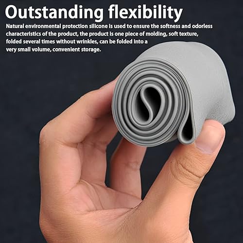 Miniatura 3 de AICEL Funda de silicona para volante de automóvil, protector suave antideslizante para volante de automóvil de 14 pulgadas, accesorios universales