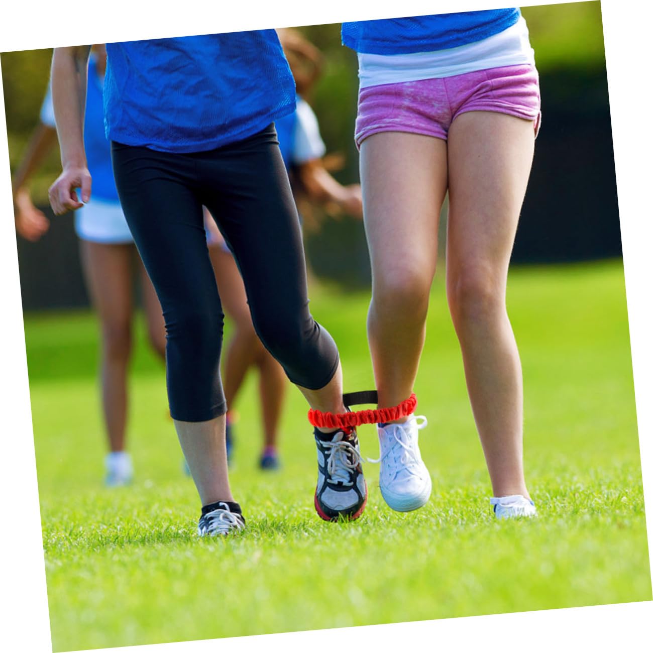 HANABASS Bandas Elásticas De para De Piernas De Coloridas Rojo Azul Verde Naranja para Eventos Deportivos Interacción Familiar Y Fiestas