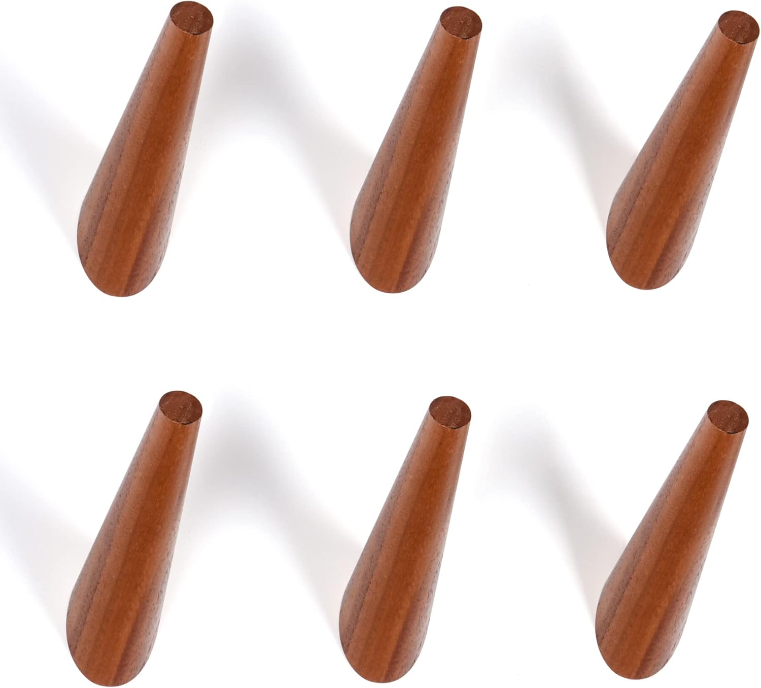 Wall Hooks, Natural Wood Coat Hooks Wall Mounted Rustic Wall Coat Rack Hat Hooks