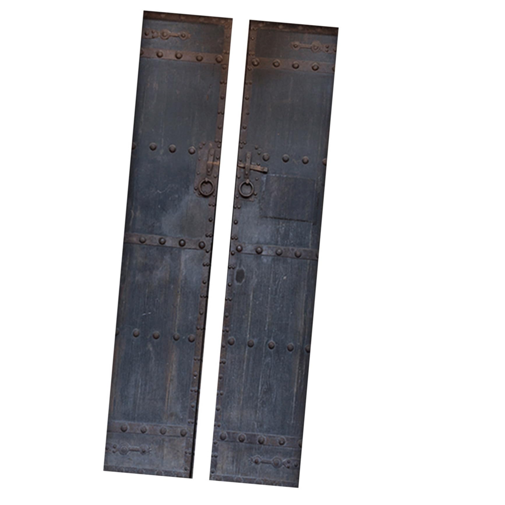 Autocollants porte PVC effet métal rouillé Gatuida finition premium