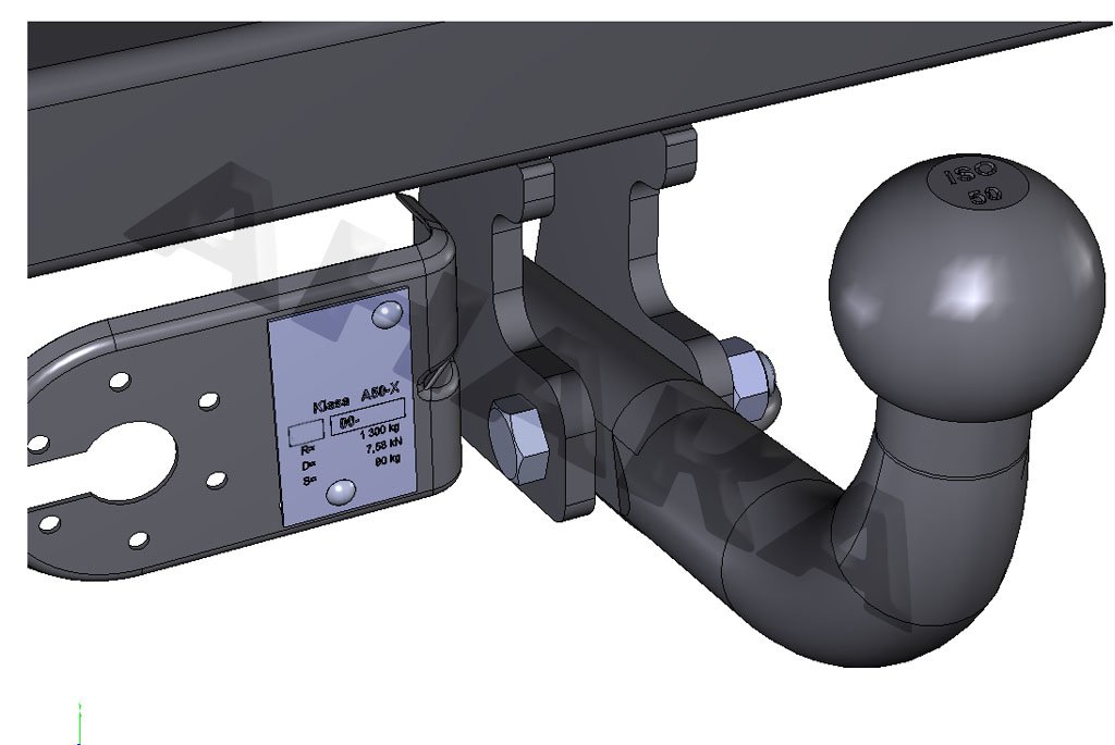 Altro ricambi e accessori Fiat Strada dal 1999 gancio traino estraibile kit elet