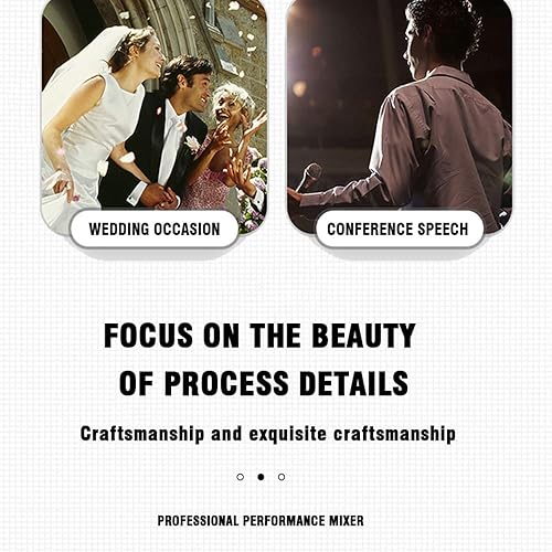 Miniatura 8 de Weymic CK-160 Mezclador profesional (16 canales) para grabar DJ, escenario, karaoke, aplicación de música con unidad USB BT