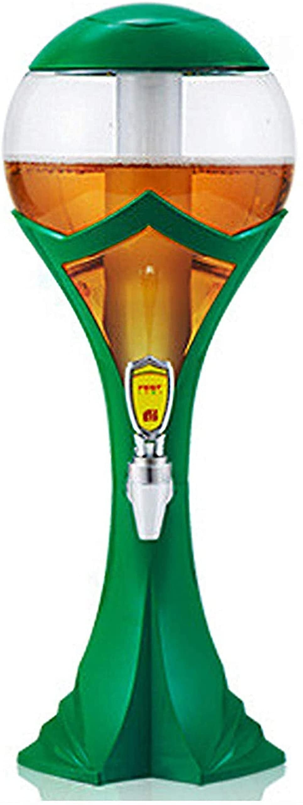 Żyrafa piwa o pojemności 1,5 l - dozownik do napojów, pompka do piwa, do napojów, soków, lemoniad i koktajli - niebieski (zielony)