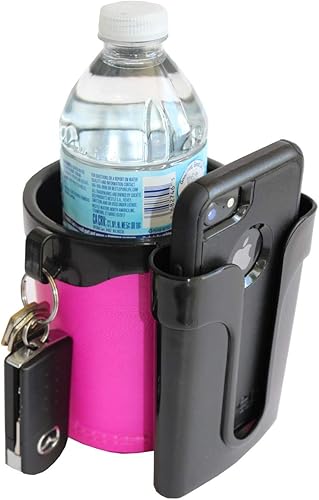 BikeCupHolder - Teléfono celular - Llaves - Combo de soporte para crucero de playa - Bicicleta de viaje