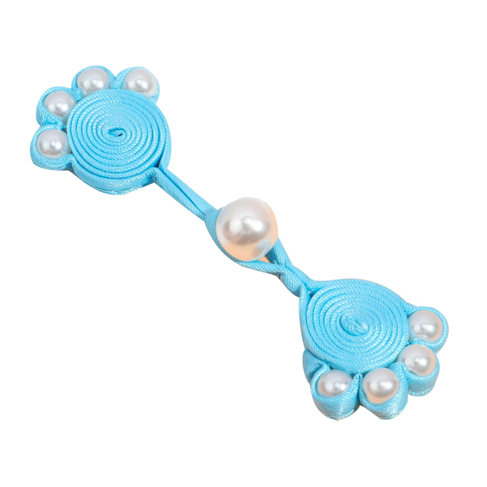 Buxuaaaa Lake Chinese Cheongsam Buttons Knots Sewing Fasteners Braid Knit For Paw Buttons With Pearl Decor For Outfit Sew Sewing Fasteners And Buckles Braid Knit
