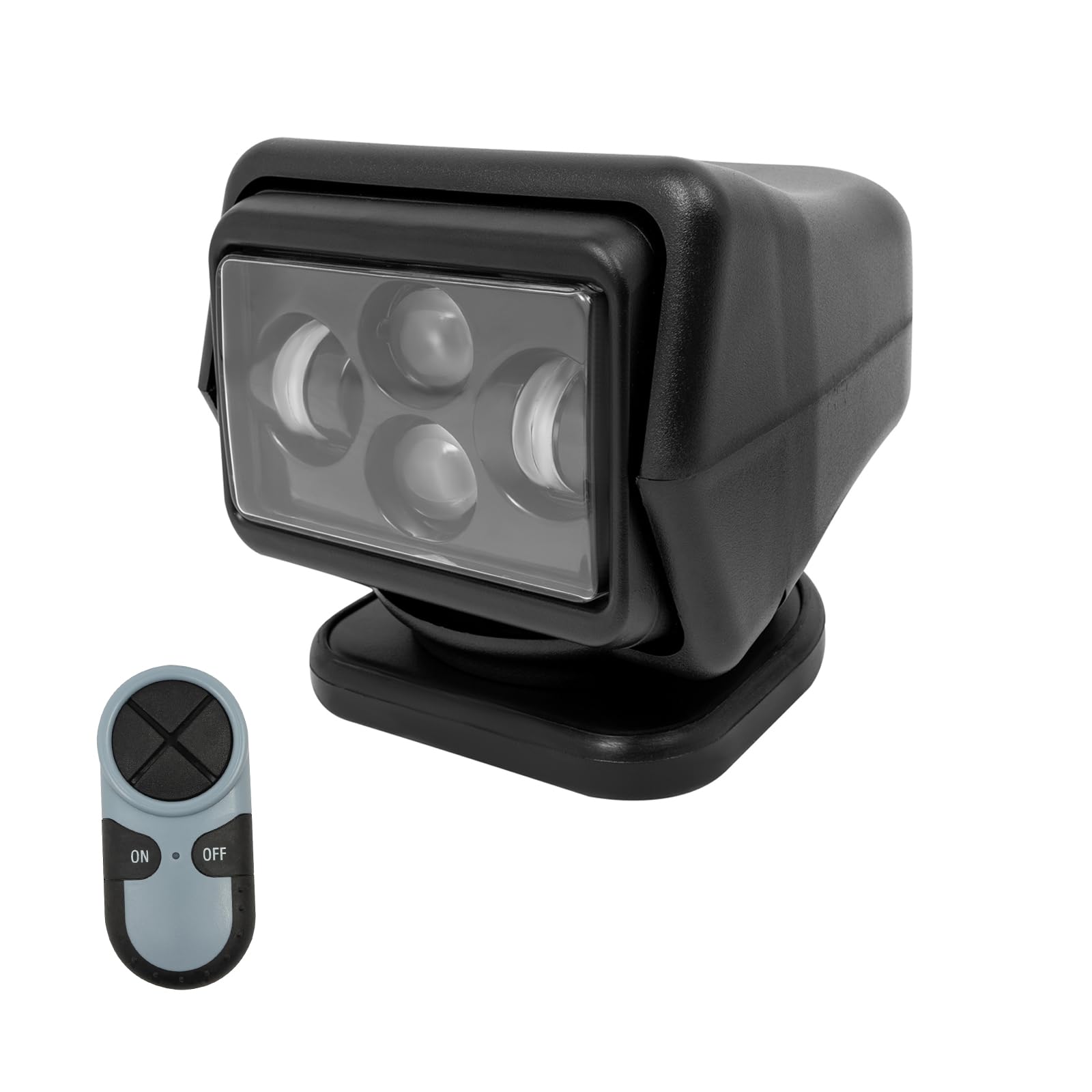LED Suchscheinwerfer Arbeitsleuchte Funkfernsteuerbar mit Magnetfuß 60W, Wetterfest 360° Drehbar Arbeitslicht für Auto Offroad Jagd Boot Garden Wasserdicht IP67