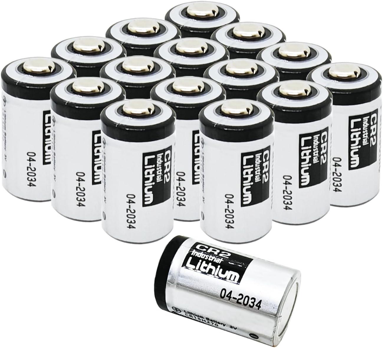 50 Pack CR2 3V Industrial Lithium Battery 850mAh Photo Lithium Battery