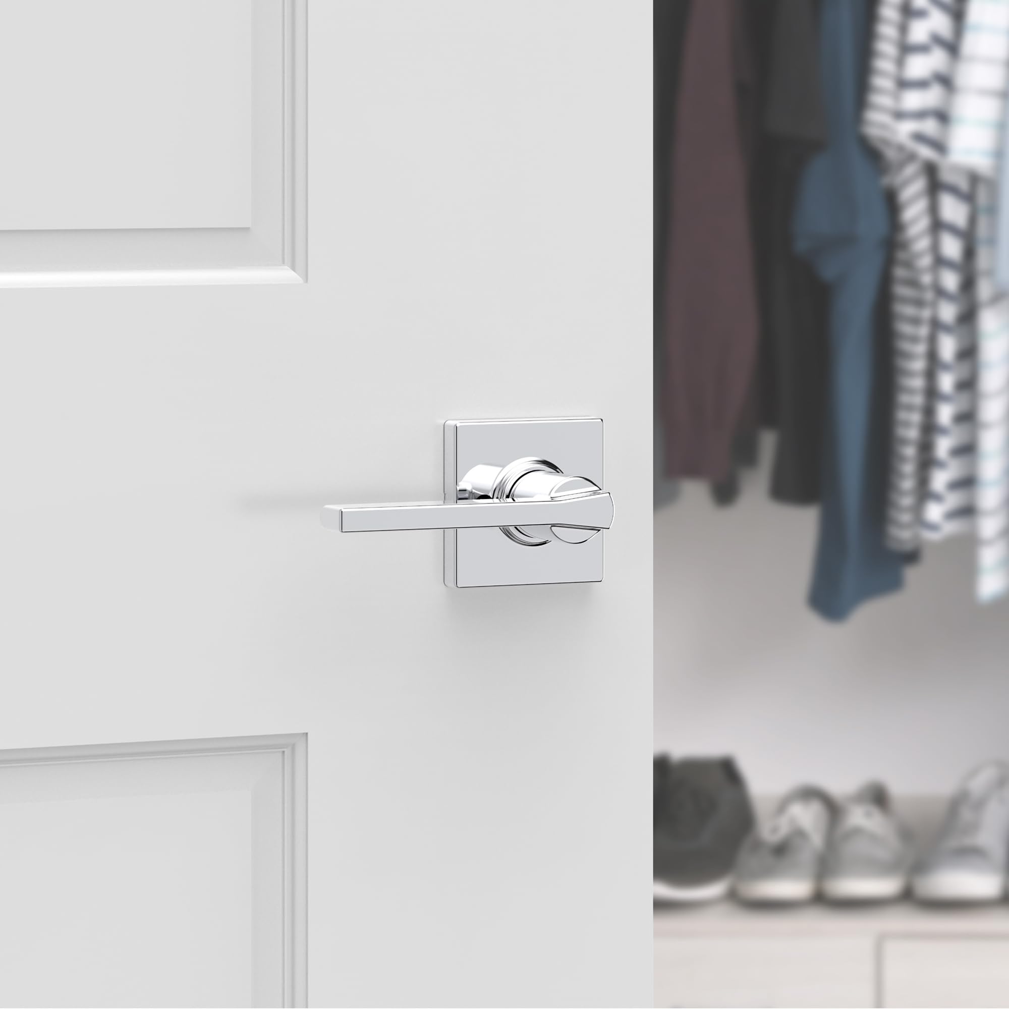 Kwikset 94880-616 Casey Dummy Lever, Polished Chrome, 1 Pack - Image 3