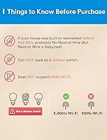 Vista 4 de meross 3-Way Smart Switch 2 Pack, Neutral Wire Required, Compatible with Apple HomeKit, Alexa, Hey Google and SmartThings, Single Pole & 3 Way