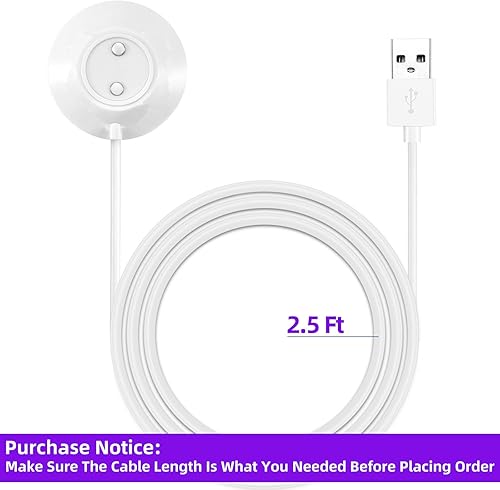 Miniatura 2 de Rose Charger, estación de base base de pie rosa de repuesto, cargador de cable USB magnético de carga rápida para rosas - 2 unidades, 2.5 pies