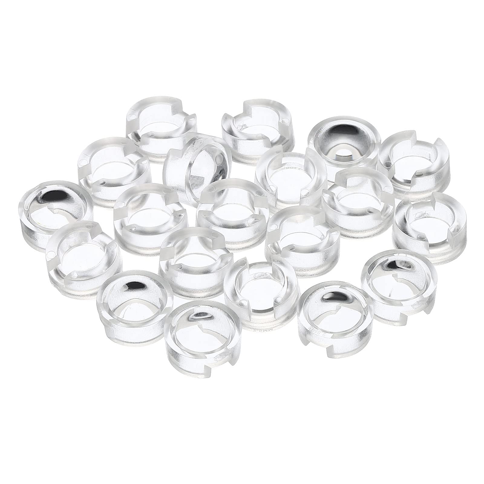 PATIKIL 13mm LED Convesso Lente, 20pz 100 Gradi Raggio Angolo Acrilico LED Ottico Convesso Condensatore Obiettivo per 1W 3W LED Lampada Perline Infrarossi Fotocamere, Trasparenti
