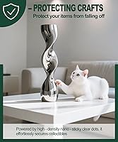 Vista 4 de Masilla adhesiva de museo extra grande de 1.18 pulgadas, resistente, extraíble, sin residuos, película mejorada de fácil despegar, masilla de pared