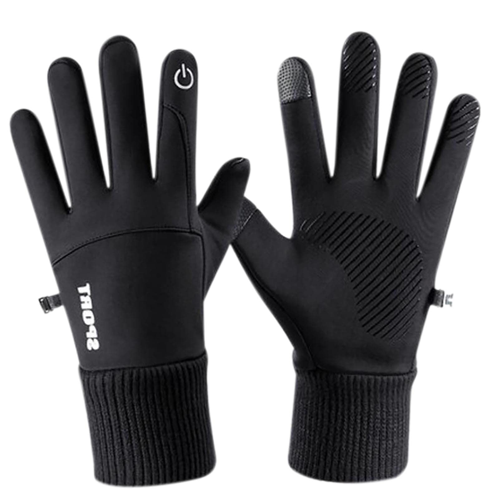 Winter Gloves for Men and Women Touchscreen Warm Thermal Gloves Anti Slip Cycling Gloves Touch Screen Hand Gloves Full Finger Winter Gloves for Cold Weather Driving Walking Working