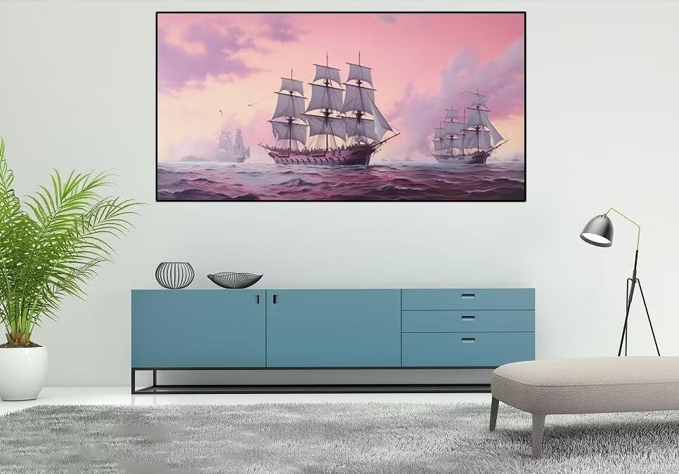 Voilier full drill square peinture diamant 90x180cm