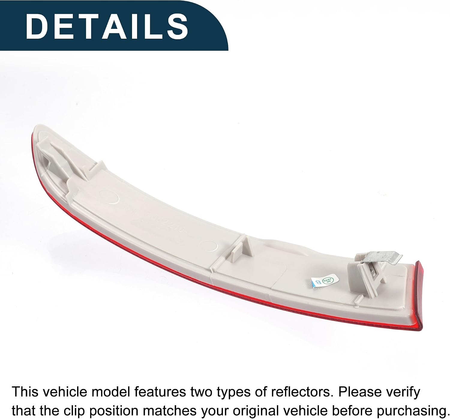 Bumper Reflector for BMW X3 2015-2017 Strong No.63257352210 | Rear Right Bumper Reflector Side Marker 1 Pcs Red