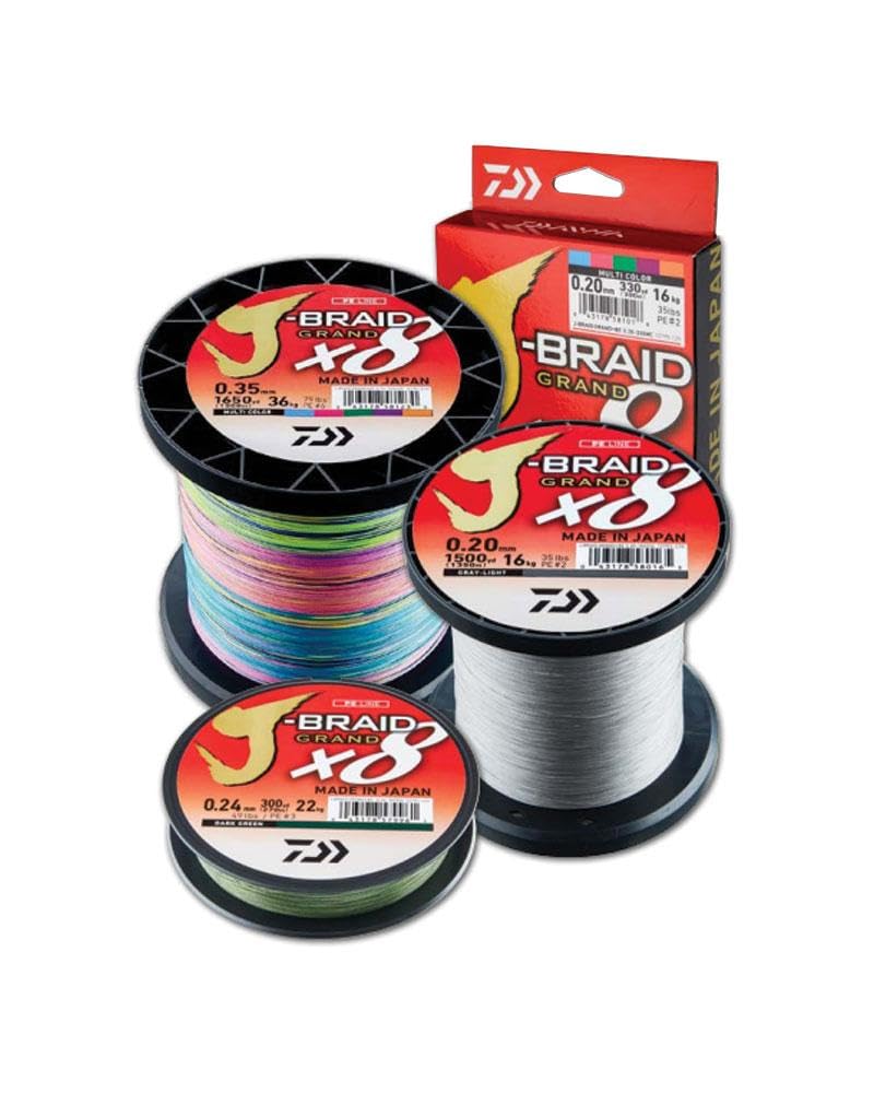 Tresse 8 Brins J-Braid Grand X8-135m - PE.2 - D.0.20mm - R.16kg-35lb - Bleu - 12796020