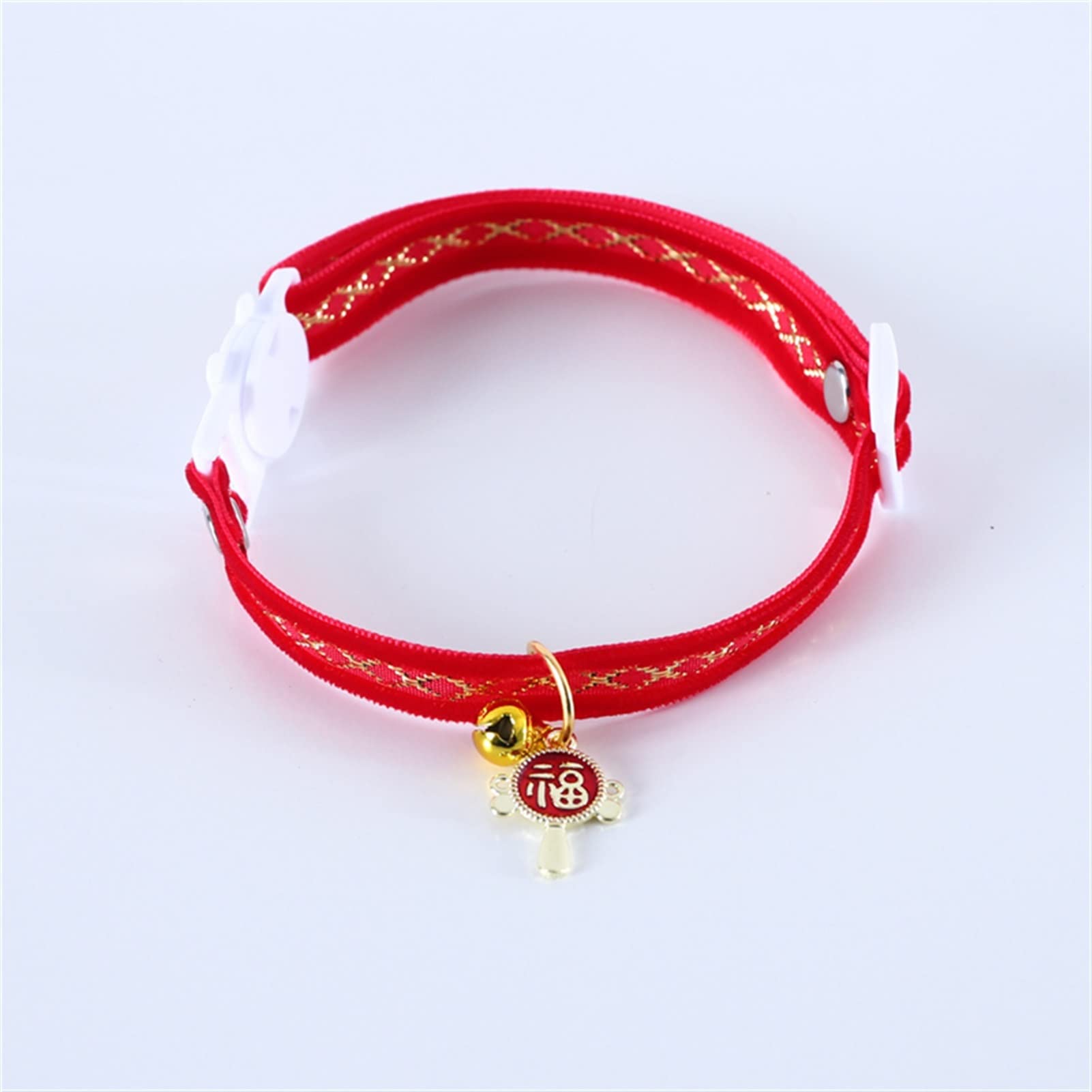 JINGYAN Colliers Velvet Rouge Phnom Penh Collier Collier Fashion Holiday Party Pays Motif Bells Colliers Animaux Puppy Pendentif Collier Accessoires de chaîne(Style 2)