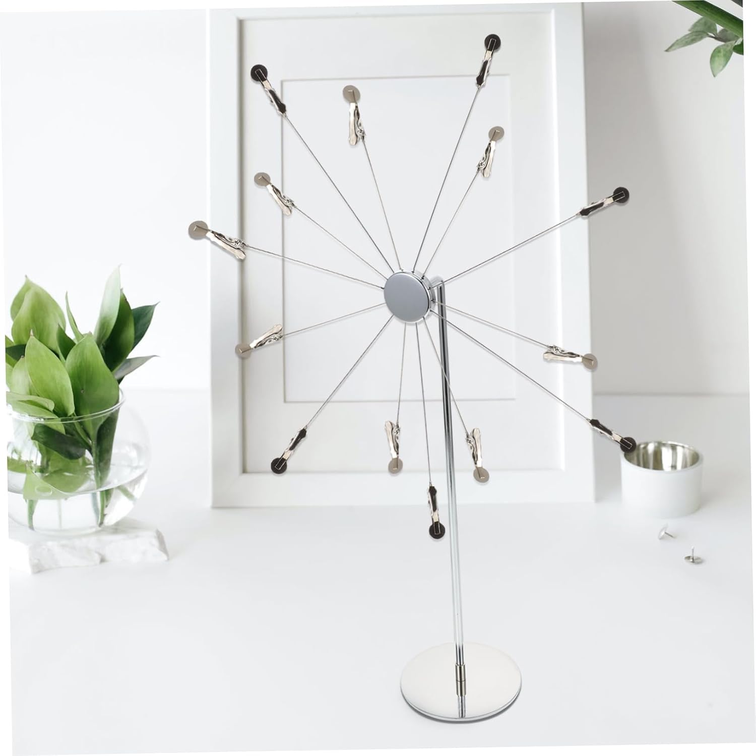 Garneck Clip Sky Wheel Photo Display Stand Ferris Wheel Decor Photo Hanging Display