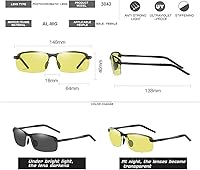Vista 4 de YIMI Gafas de sol deportivas polarizadas fotocromáticas para hombre, mujer, ciclismo, pesca, conducción, protección UV400, lentes antirreflejos