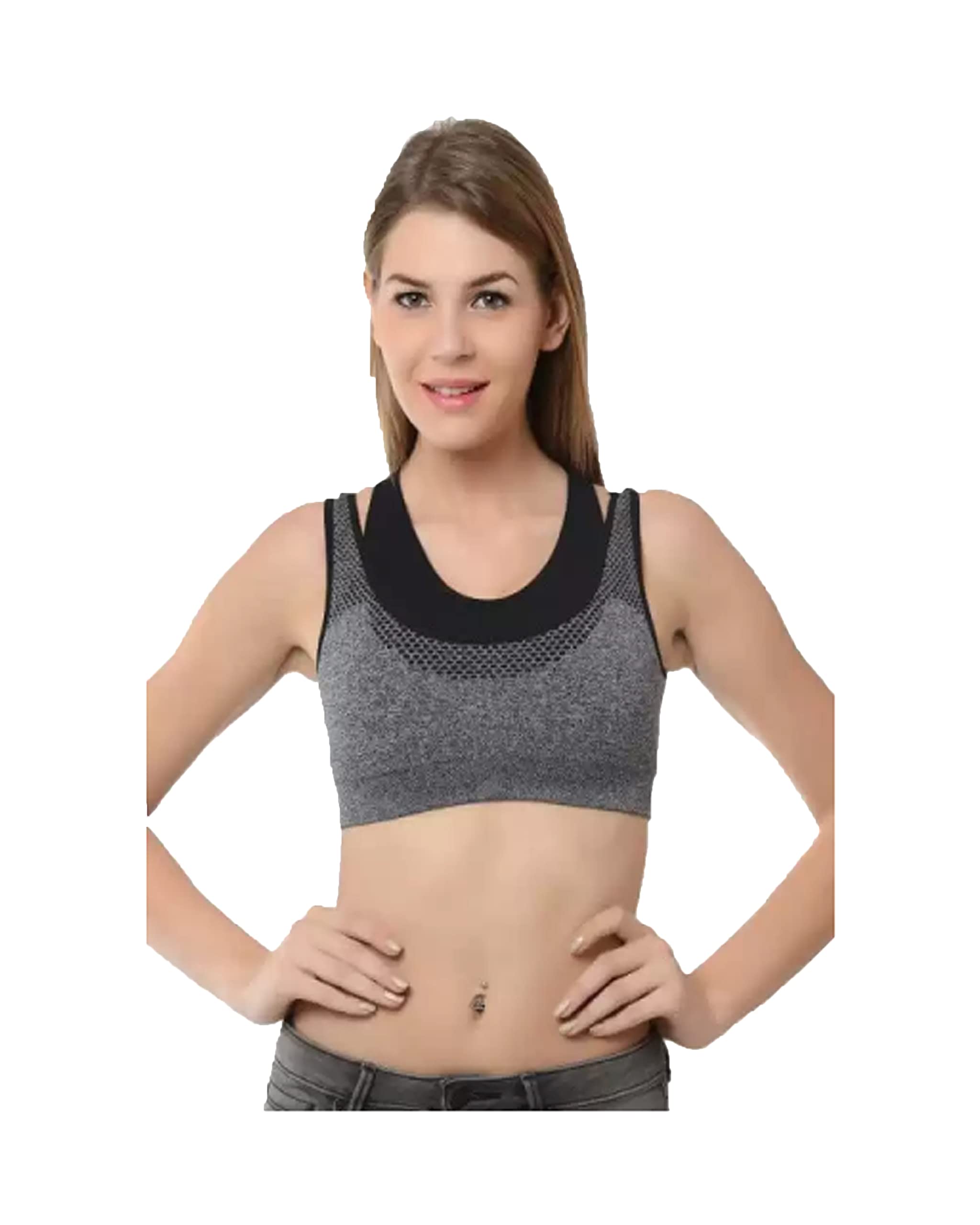 penance for you Women Yoga Seamless Sports Bra Gym Fitness Bra Round Neck-picture-33